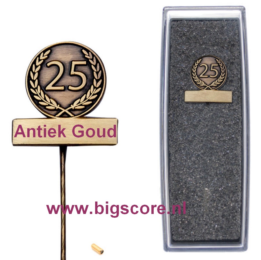 25 jaar Jubileumspeldje Artnr. 51